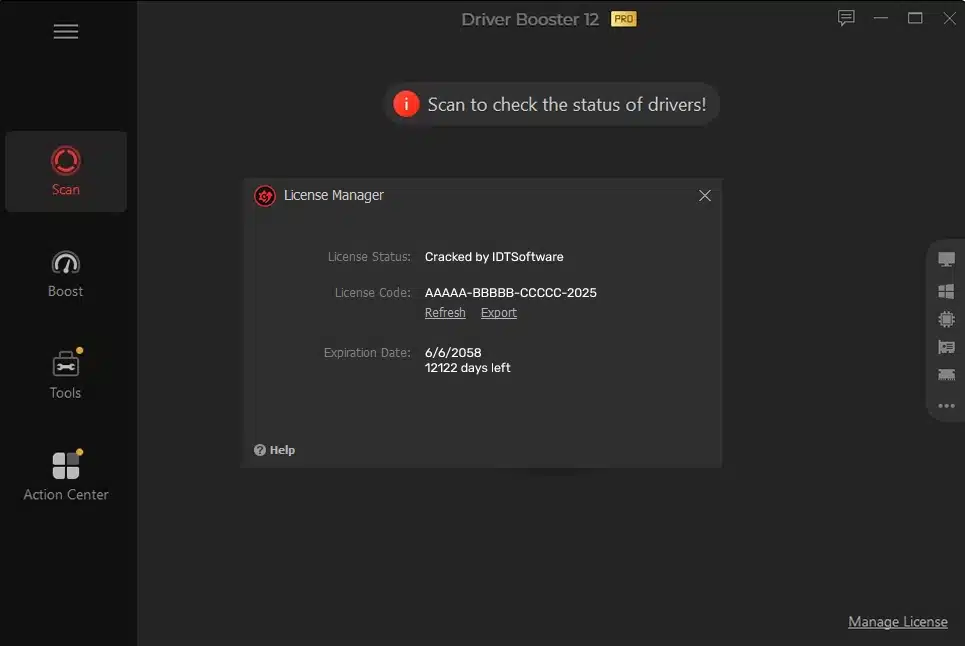 Driver Booster License